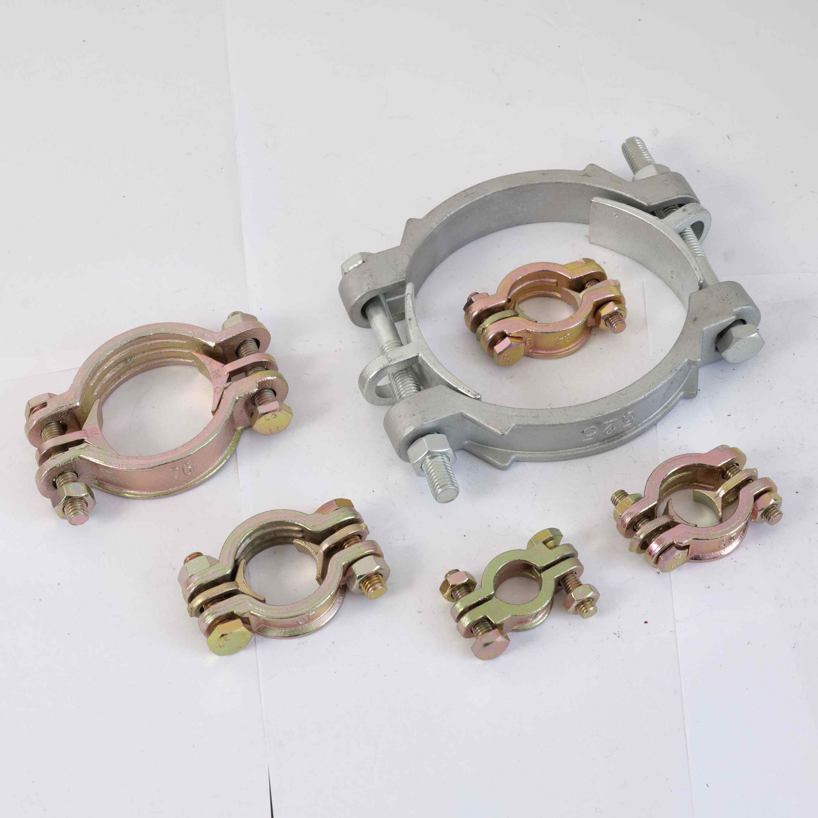 kolstål 2 bultar slangklämma